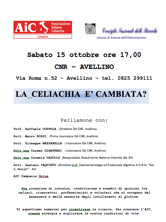 LA CELIACHIA E' CAMBIATA LA CELIACHIA E' CAMBIATA