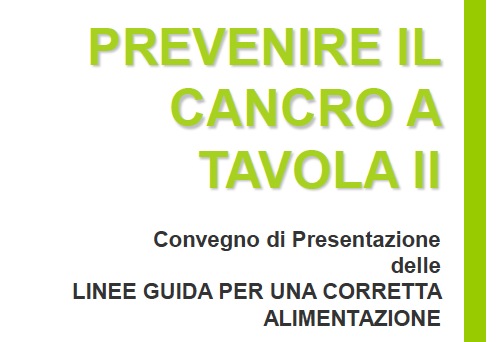 Prevenire il cancro a tavola