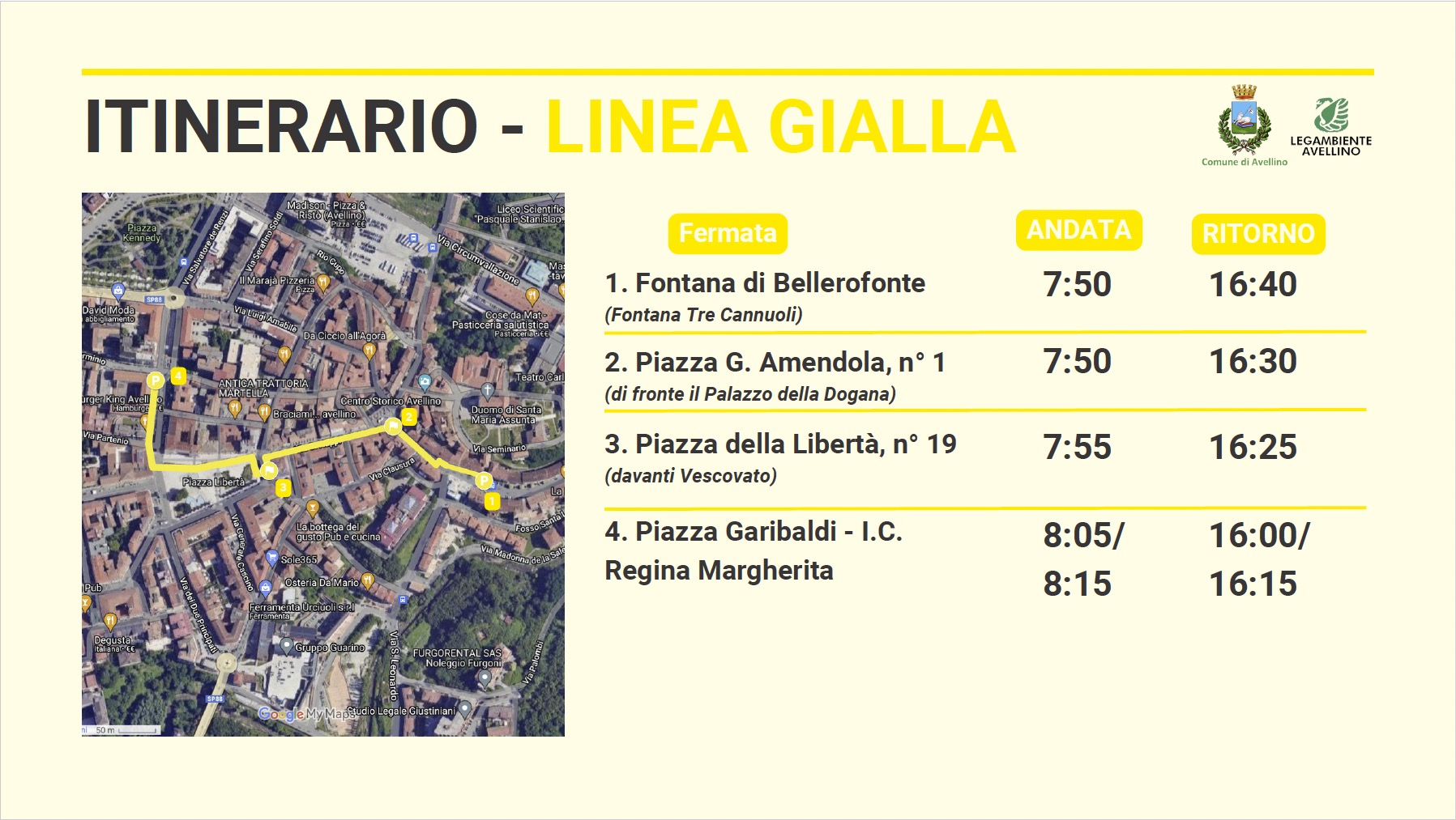 Piedibus - Linea Gialla